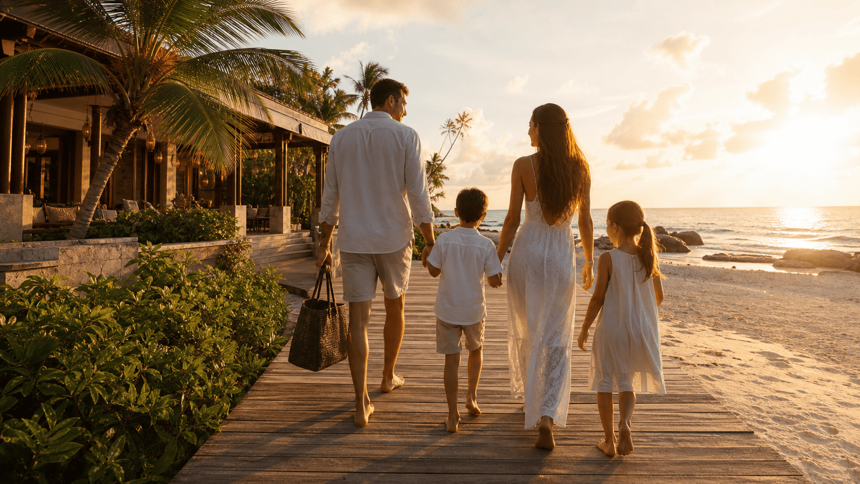 Scenic travel setting used for Kerala holiday presentation